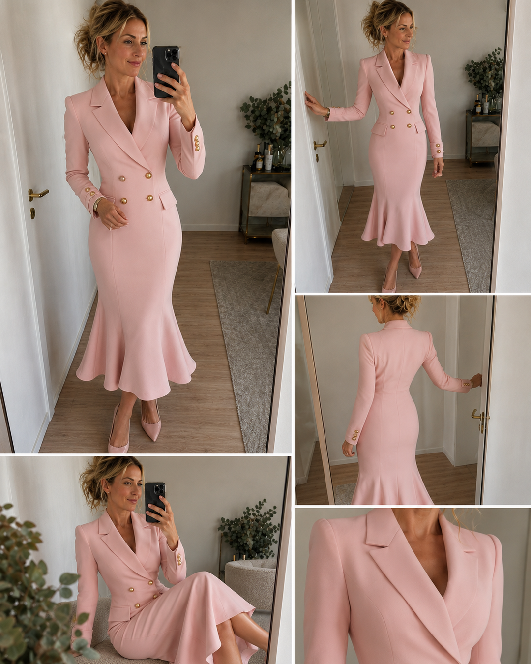 Mirevi – A Trapezio in Jersey Abito Midi