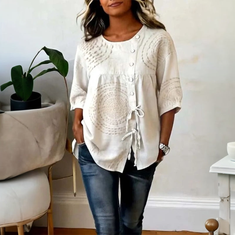 Rilena – Con Allacciatura in Cotone Misto Blusa