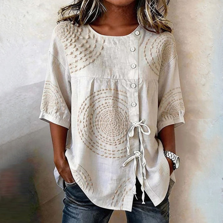 Rilena – Con Allacciatura in Cotone Misto Blusa