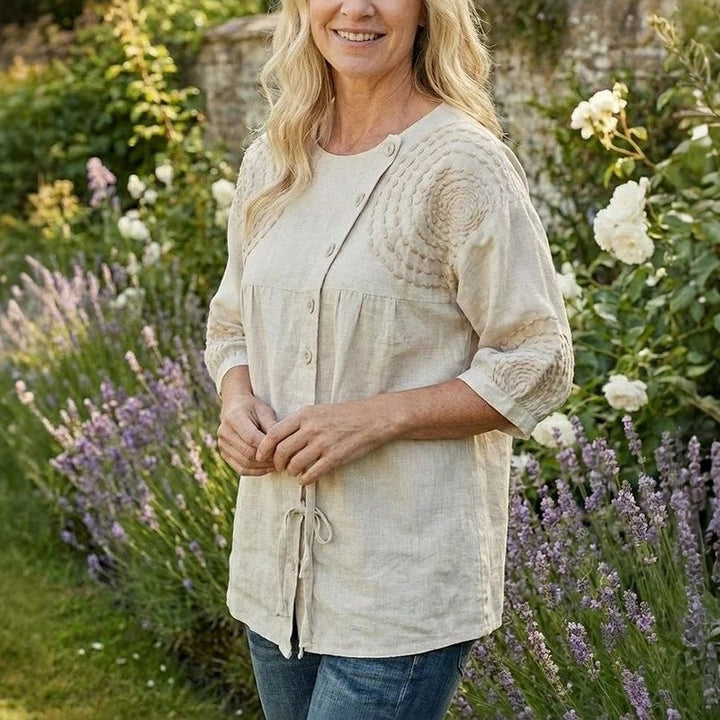 Rilena – Con Allacciatura in Cotone Misto Blusa