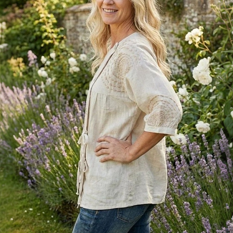Rilena – Con Allacciatura in Cotone Misto Blusa