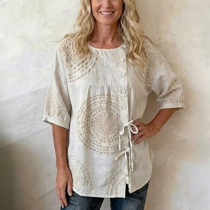 Rilena – Con Allacciatura in Cotone Misto Blusa