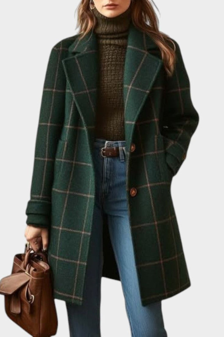 Kelira – A Quadri in Tessuto Cappotto