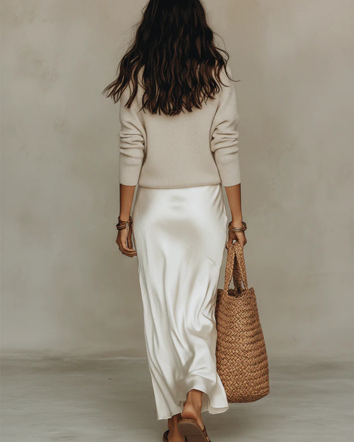 Calira – Set Abito Midi in Raso