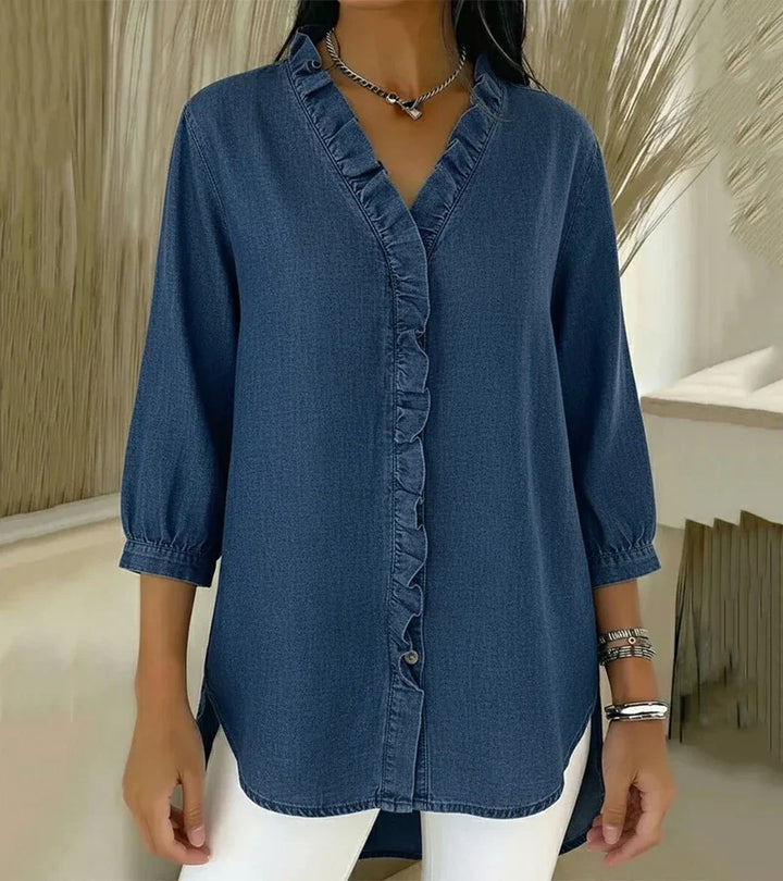 Arundel - Blusa in Denim Elegante e Morbida