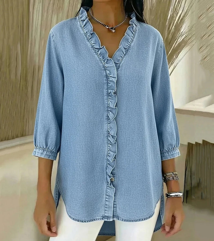 Arundel - Blusa in Denim Elegante e Morbida