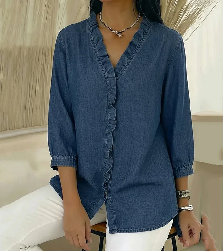 Arundel - Blusa in Denim Elegante e Morbida