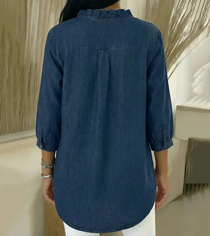 Arundel - Blusa in Denim Elegante e Morbida