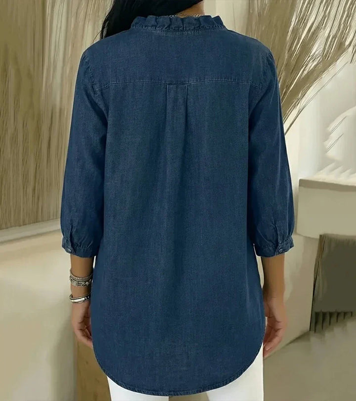 Arundel - Blusa in Denim Elegante e Morbida