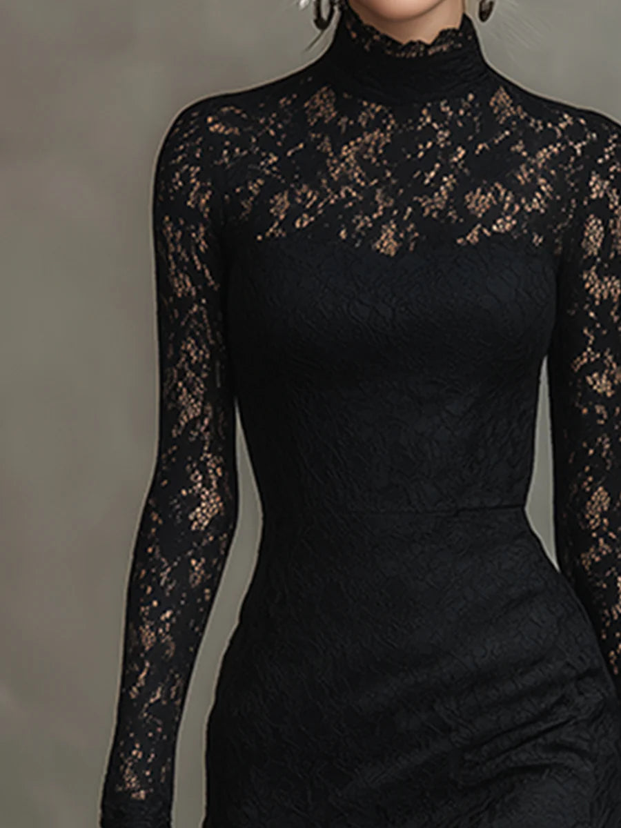 A Coda di Pesce in Pizzo Abito Maxi