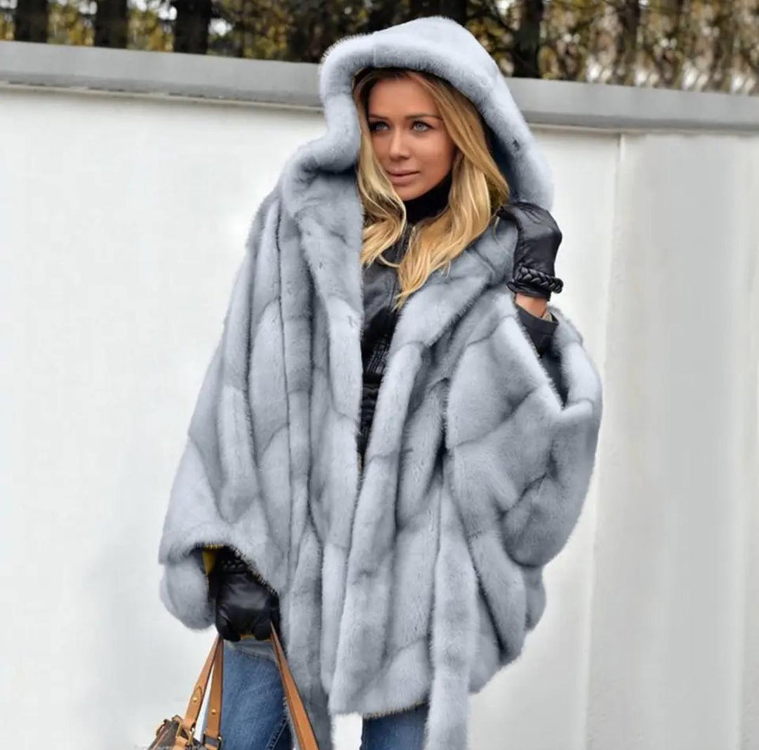 Alderley - Giacca con Cappuccio in Finta Pelle Raffinata