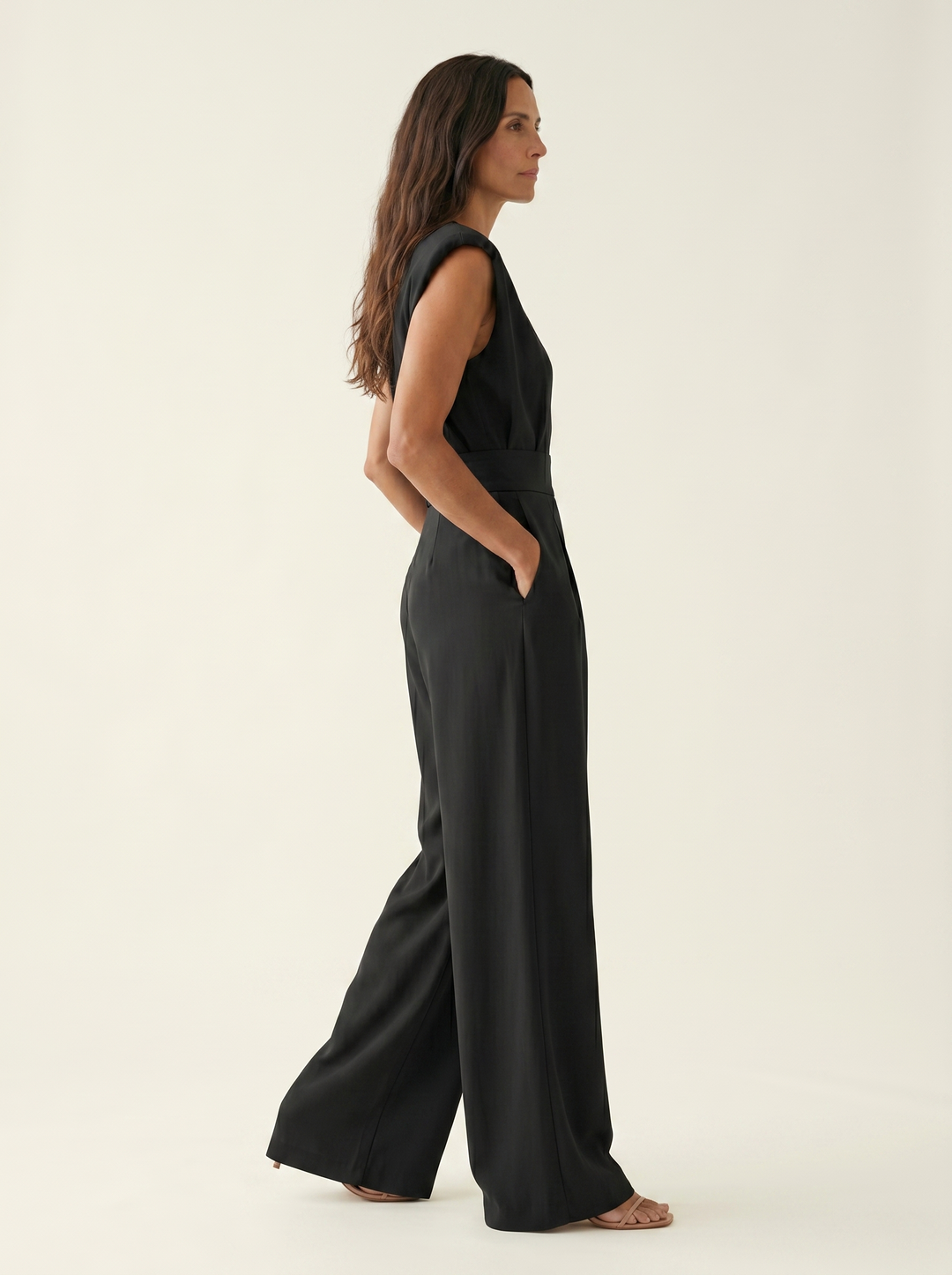 Neraya – Con Spalline Imbottite in Tessuto Stretch Tuta