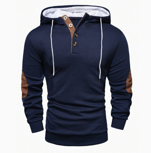 Alistair - Maglione con Cappuccio in Maglia Testurizzata