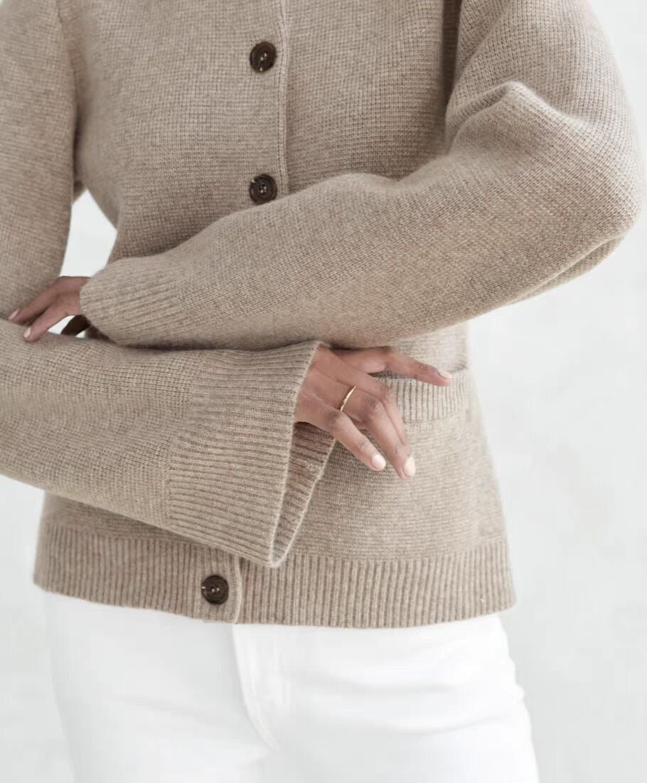 Leniva – Con Bottoni Frontali in Maglia Cardigan