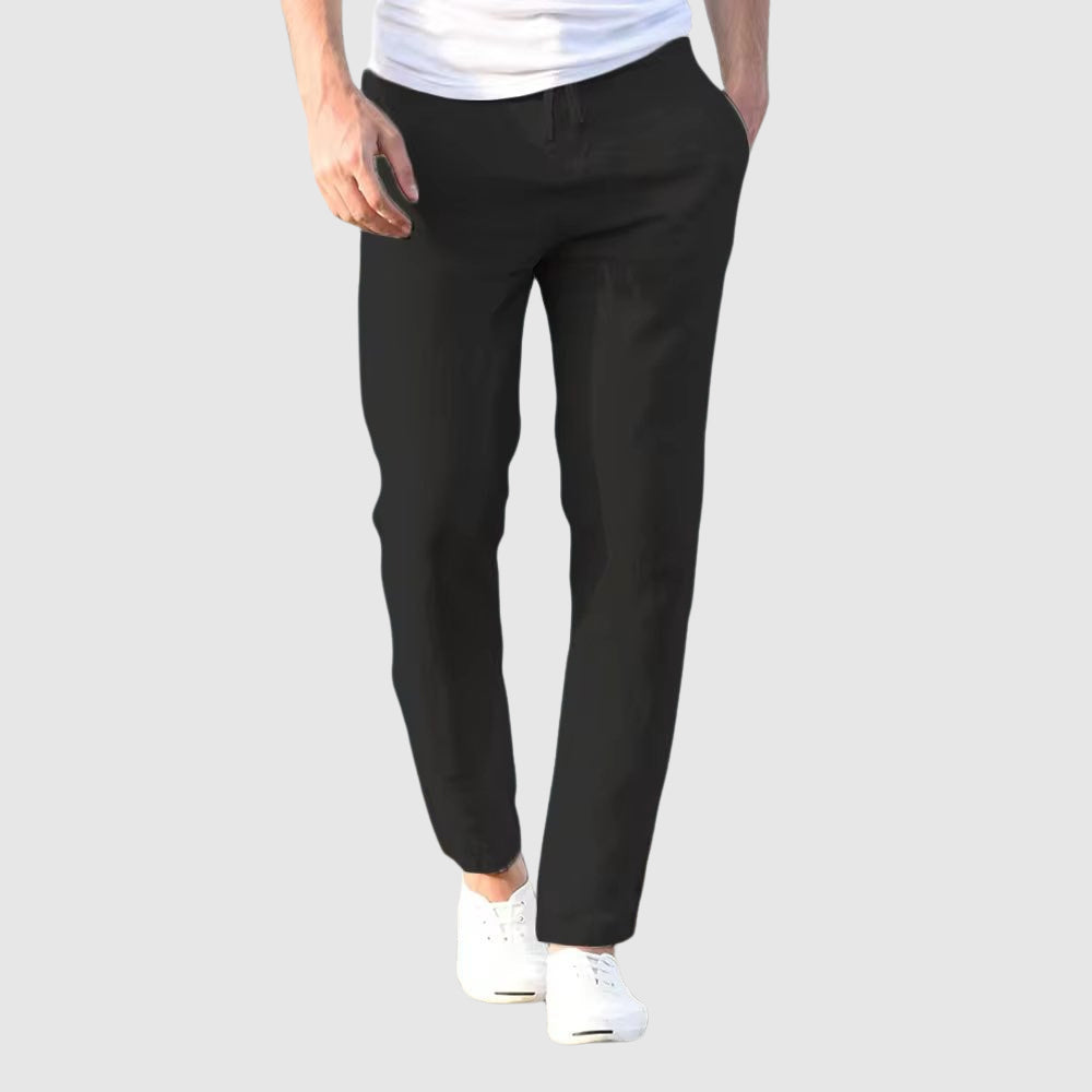 Draycott - Pantaloni in Lino e Cotone Leggeri
