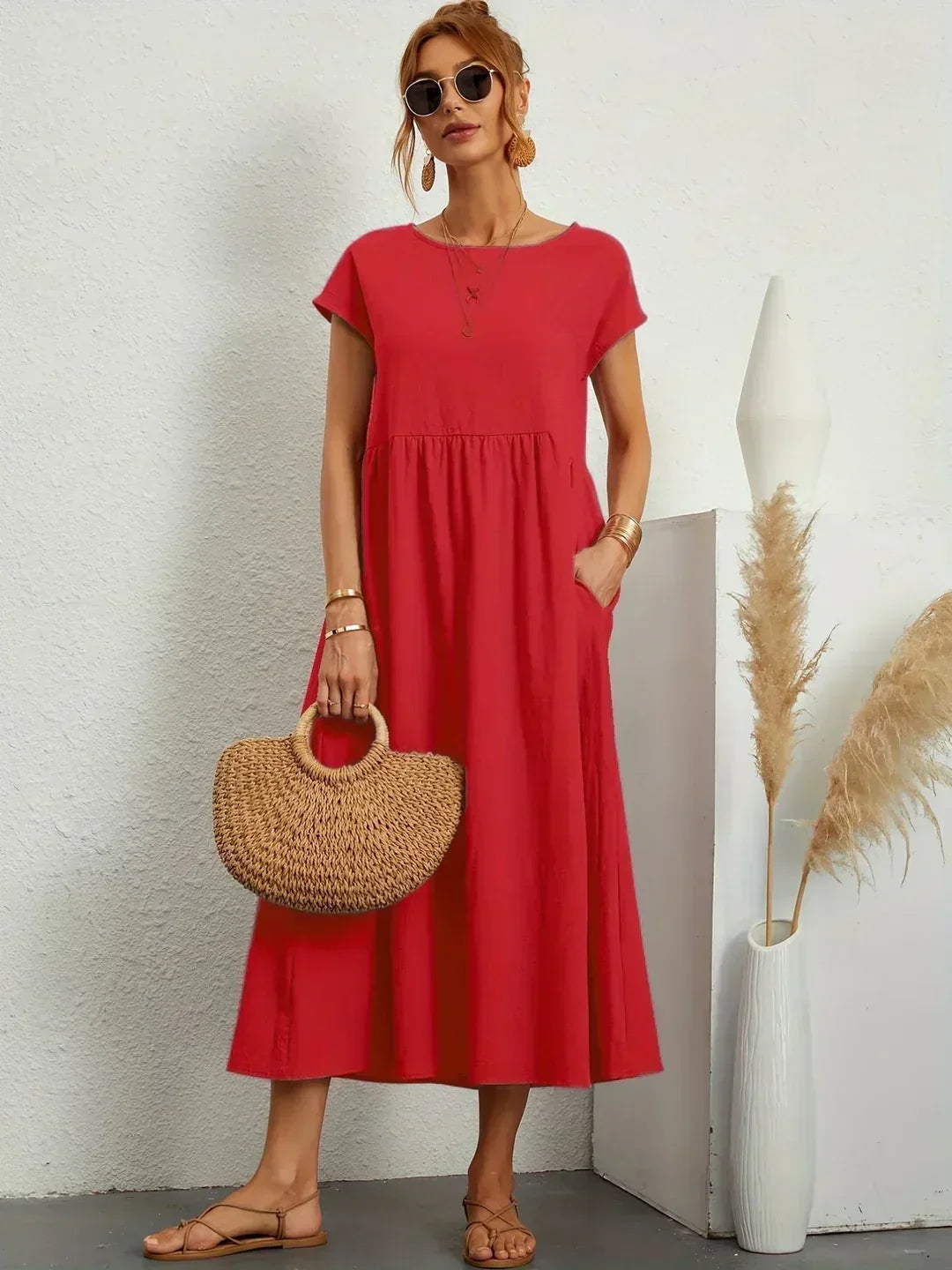 Calira – Midi in Cotone Abito