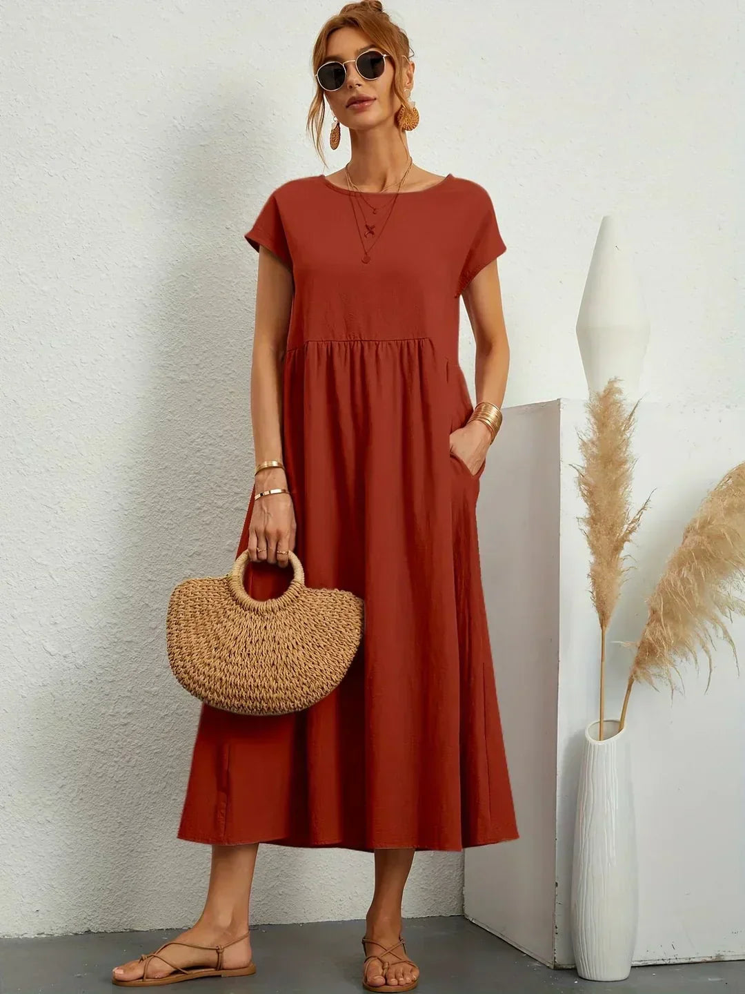 Calira – Midi in Cotone Abito
