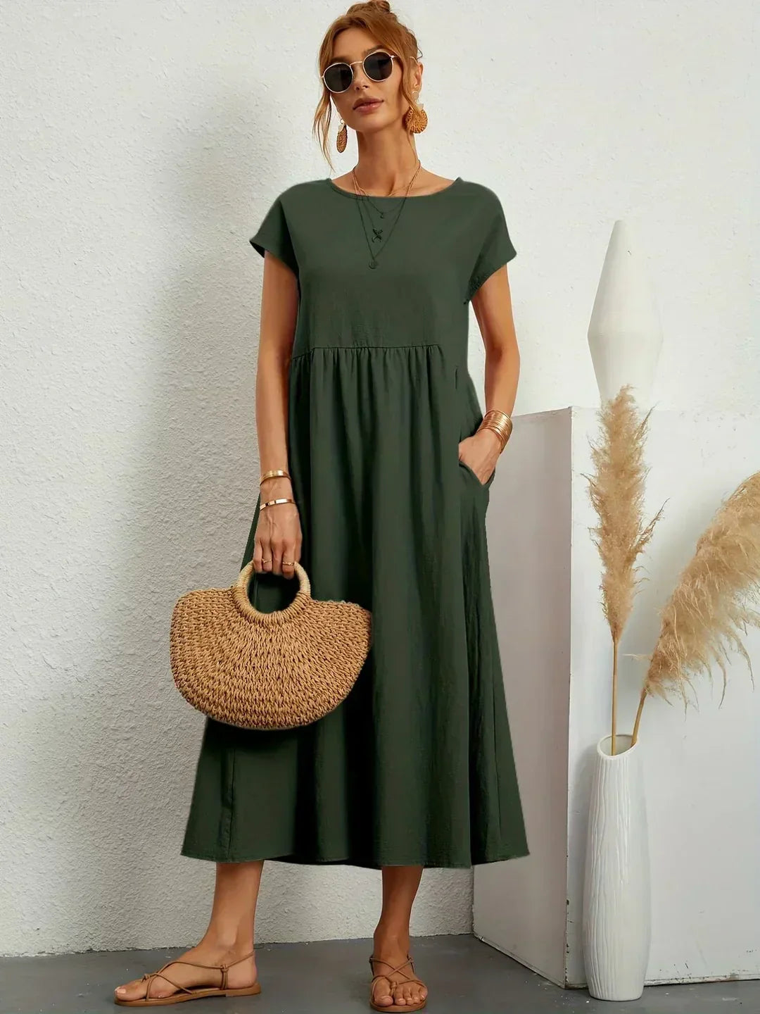 Calira – Midi in Cotone Abito