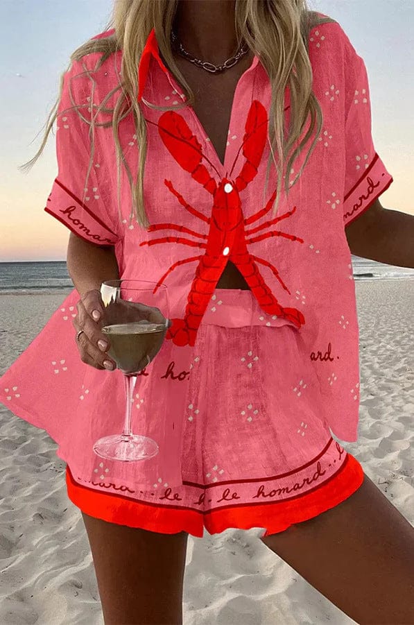 Soreli – Camicia in Cotone Intrecciato + Set di Pantaloncini