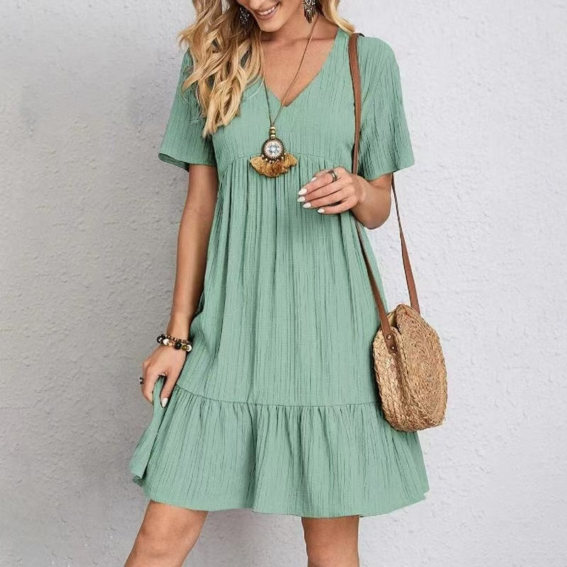 Nivara – Con Volant in Tessuto Abito