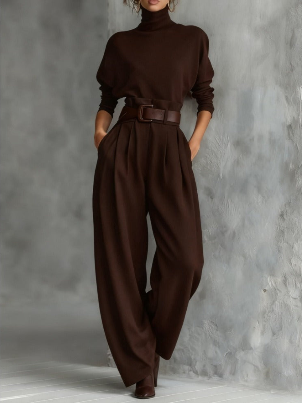 Avenya – Set con Top a Collo Alto e Pantaloni