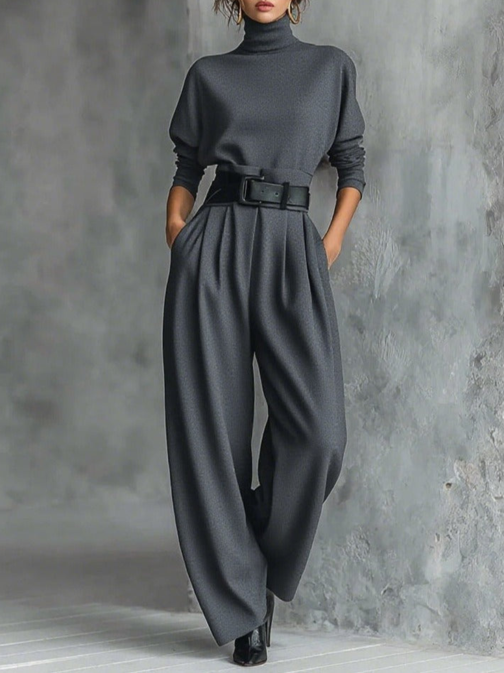 Avenya – Set con Top a Collo Alto e Pantaloni