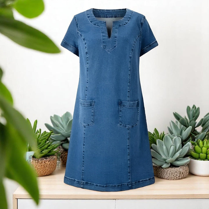 Nalira – Con Tasche Frontali in Denim Abito