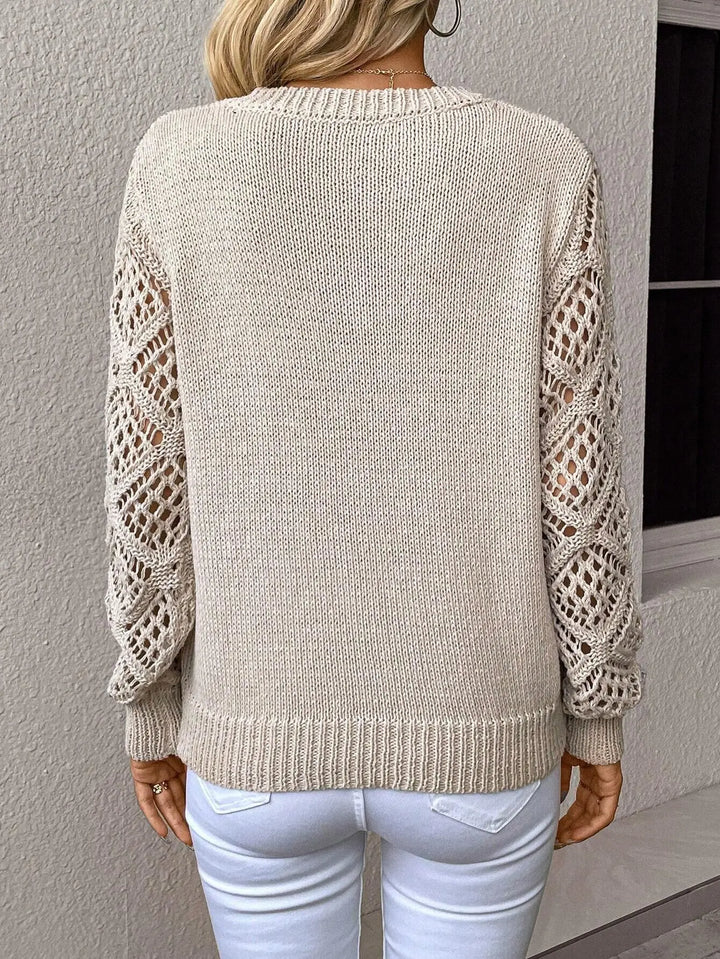 Nalise – Scollo a V in Jersey Maglione