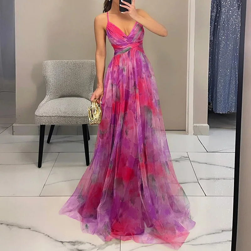 Sevira – Vita Imperiale in Chiffon, Abito Maxi