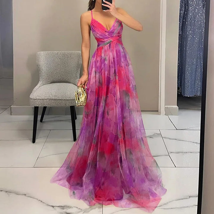 Sevira – Vita Imperiale in Chiffon, Abito Maxi