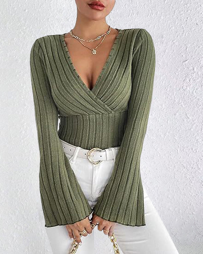 Kivara – Maniche a Campana in Maglia Top
