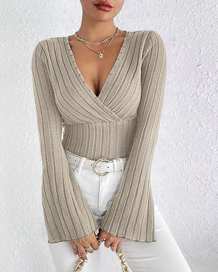 Kivara – Maniche a Campana in Maglia Top