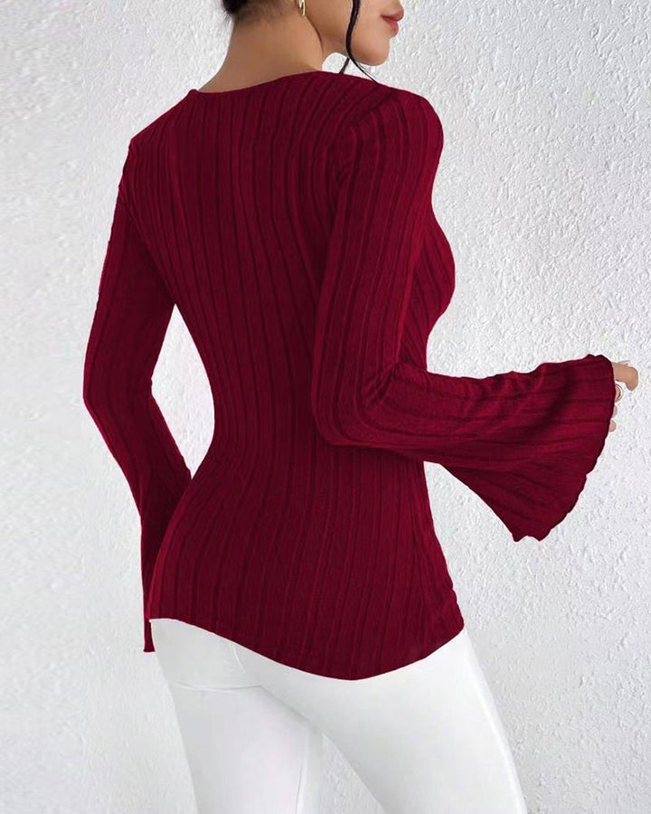 Kivara – Maniche a Campana in Maglia Top