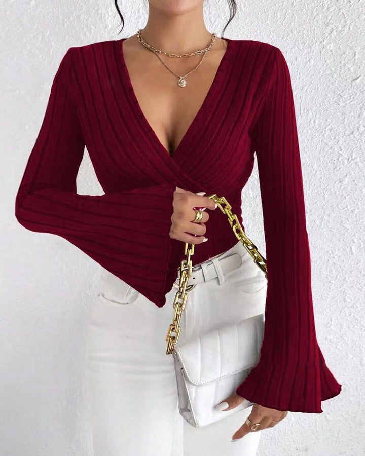 Kivara – Maniche a Campana in Maglia Top