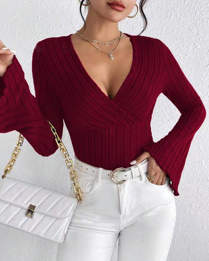 Kivara – Maniche a Campana in Maglia Top