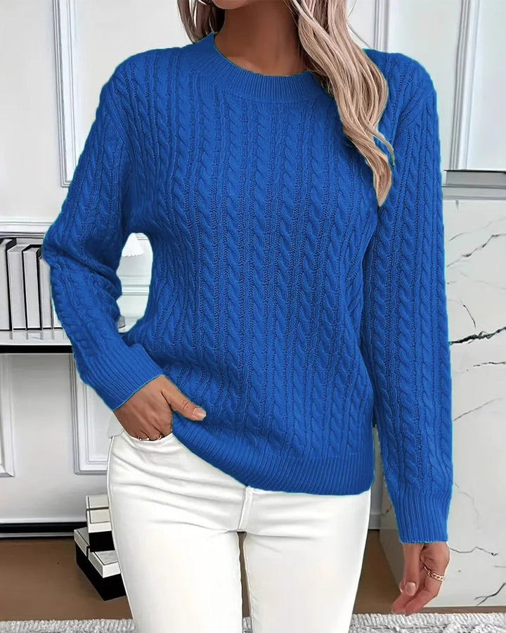 Noreya – Collo Alto con Lavorazione a Treccia, Maglione