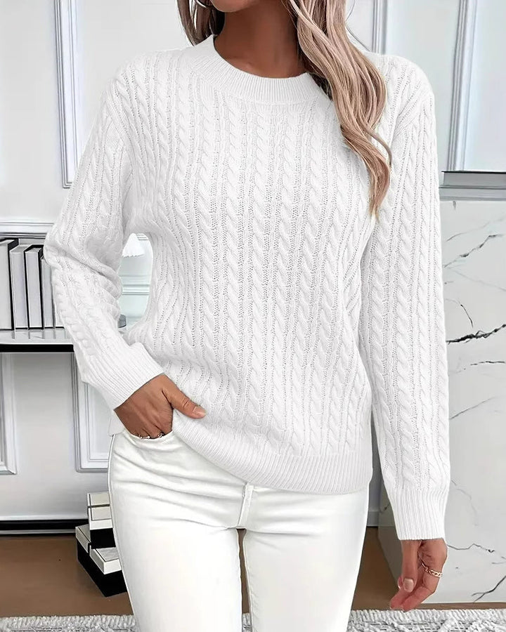 Noreya – Collo Alto con Lavorazione a Treccia, Maglione