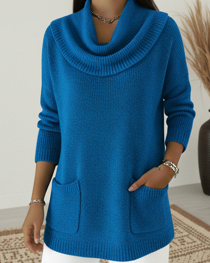 Rilena – Collo ad Anello in Maglia Stretch Maglione