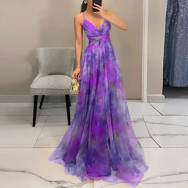 Sevira – Vita Imperiale in Chiffon, Abito Maxi