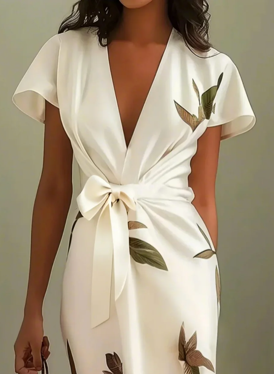Velise – Drappeggiato in Raso Abito