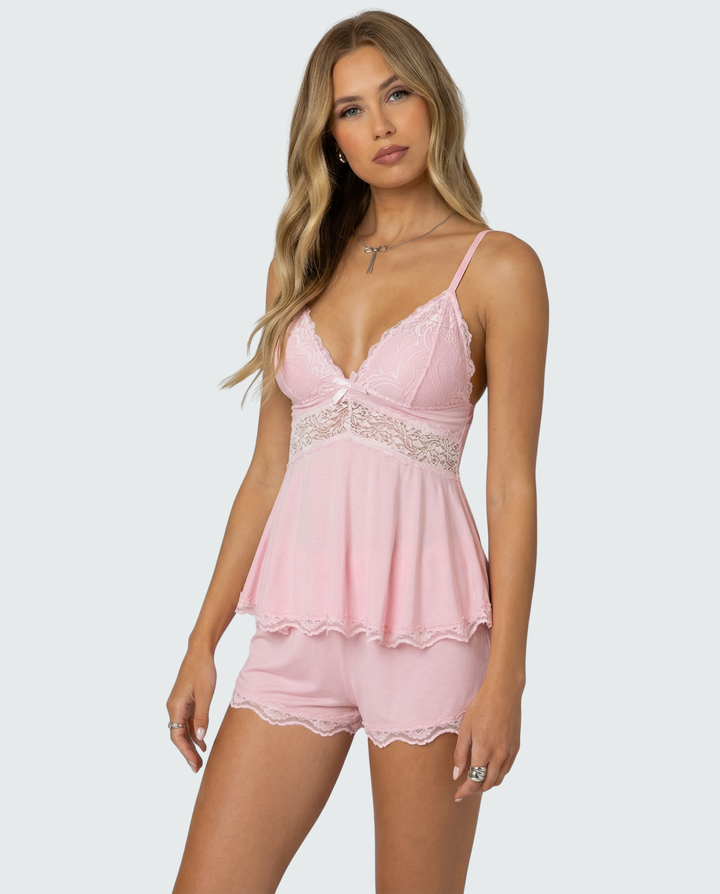 Neraya – Scollatura a V Profonda in Pizzo, Set di Lingerie