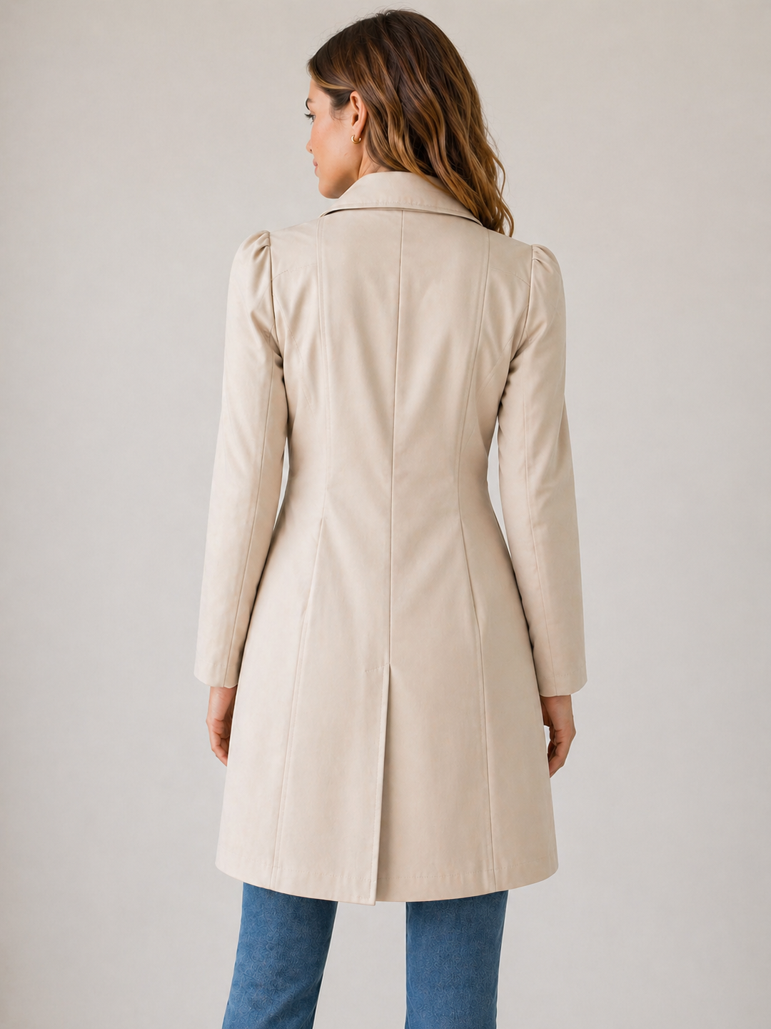 Enyra – Trench con Bottoni in Tessuto Cappotto