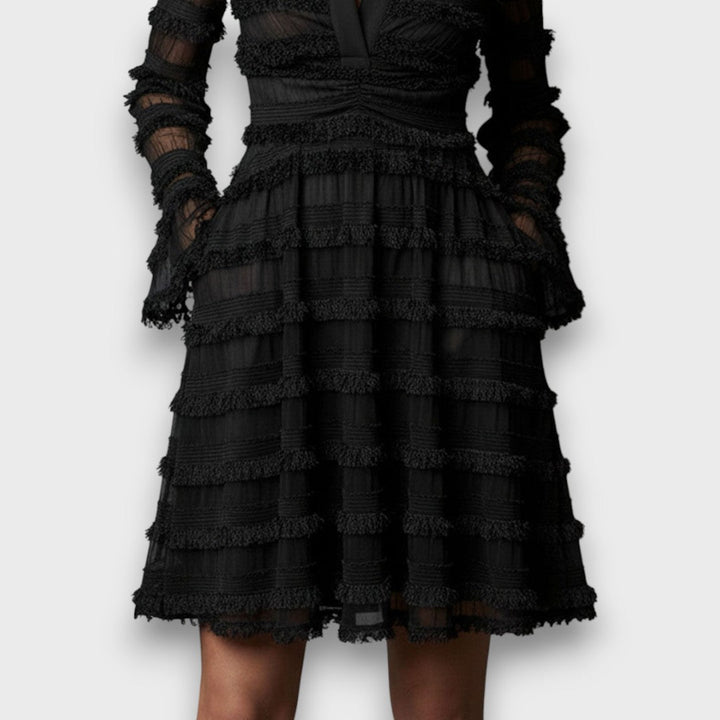 Zennor - Abito Avvolgente Elegante Testurizzato