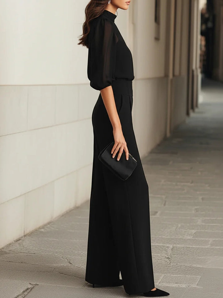 Veluna – A Tre Pezzi in Chiffon Trasparente, Completo