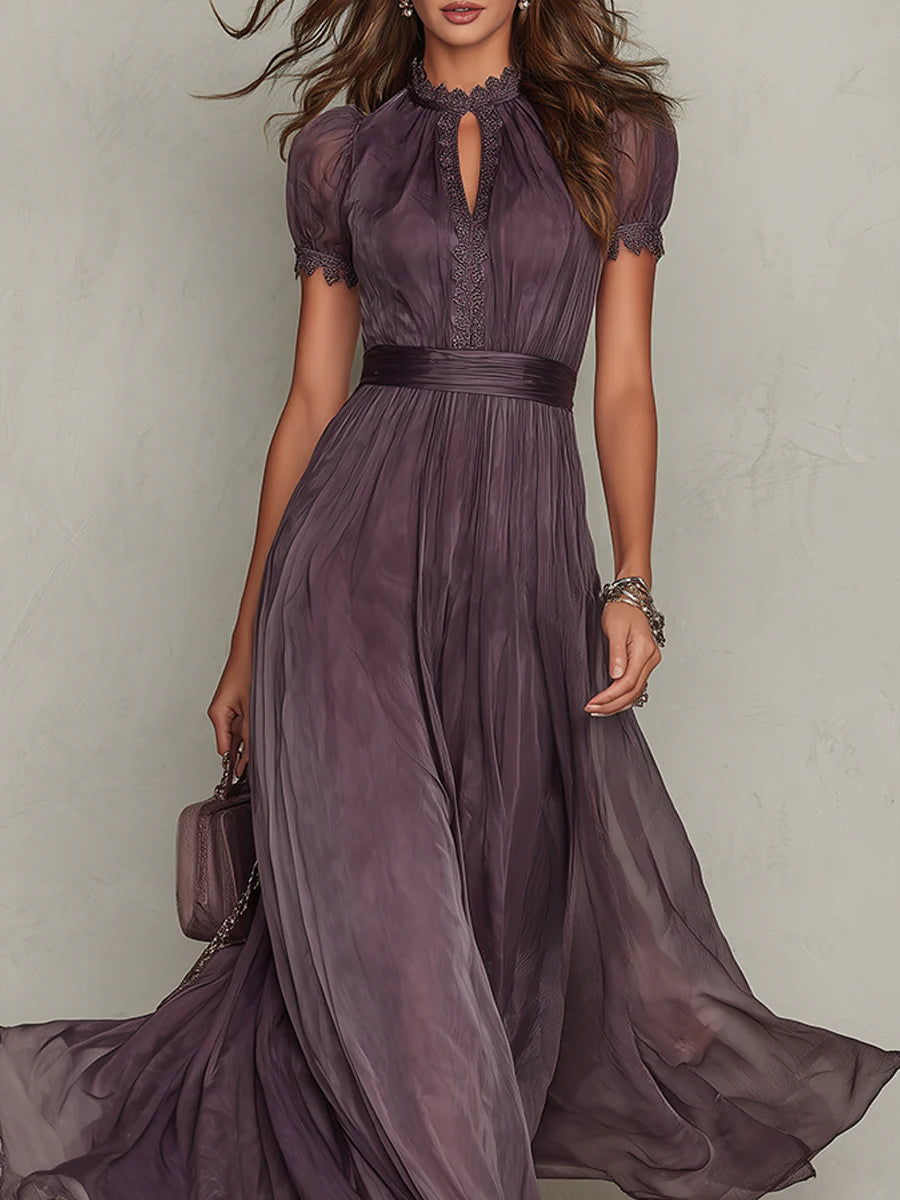 Mireva – Scollatura a Goccia in Chiffon – Abito