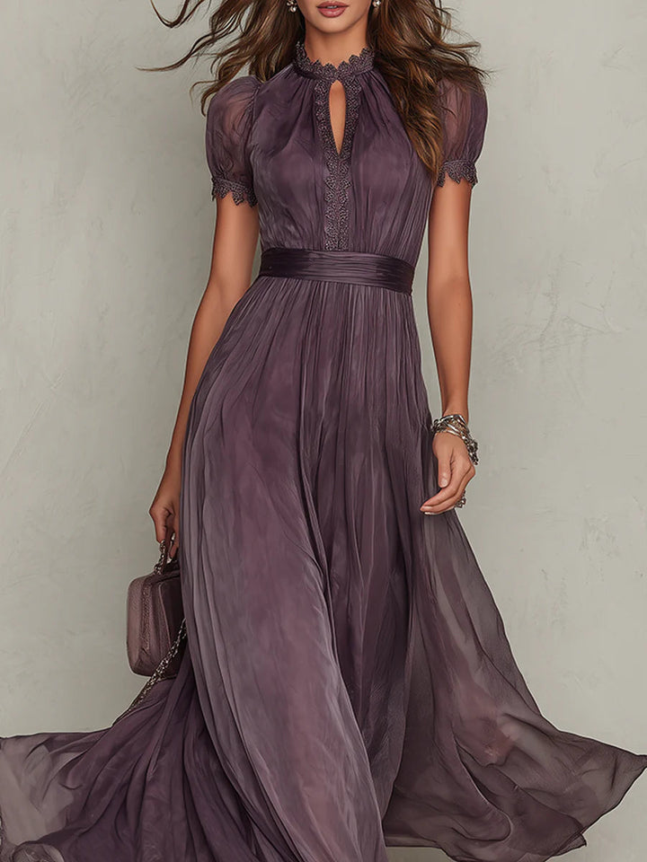 Mireva – Scollatura a Goccia in Chiffon – Abito
