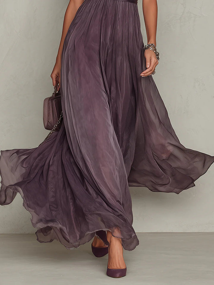 Mireva – Scollatura a Goccia in Chiffon – Abito