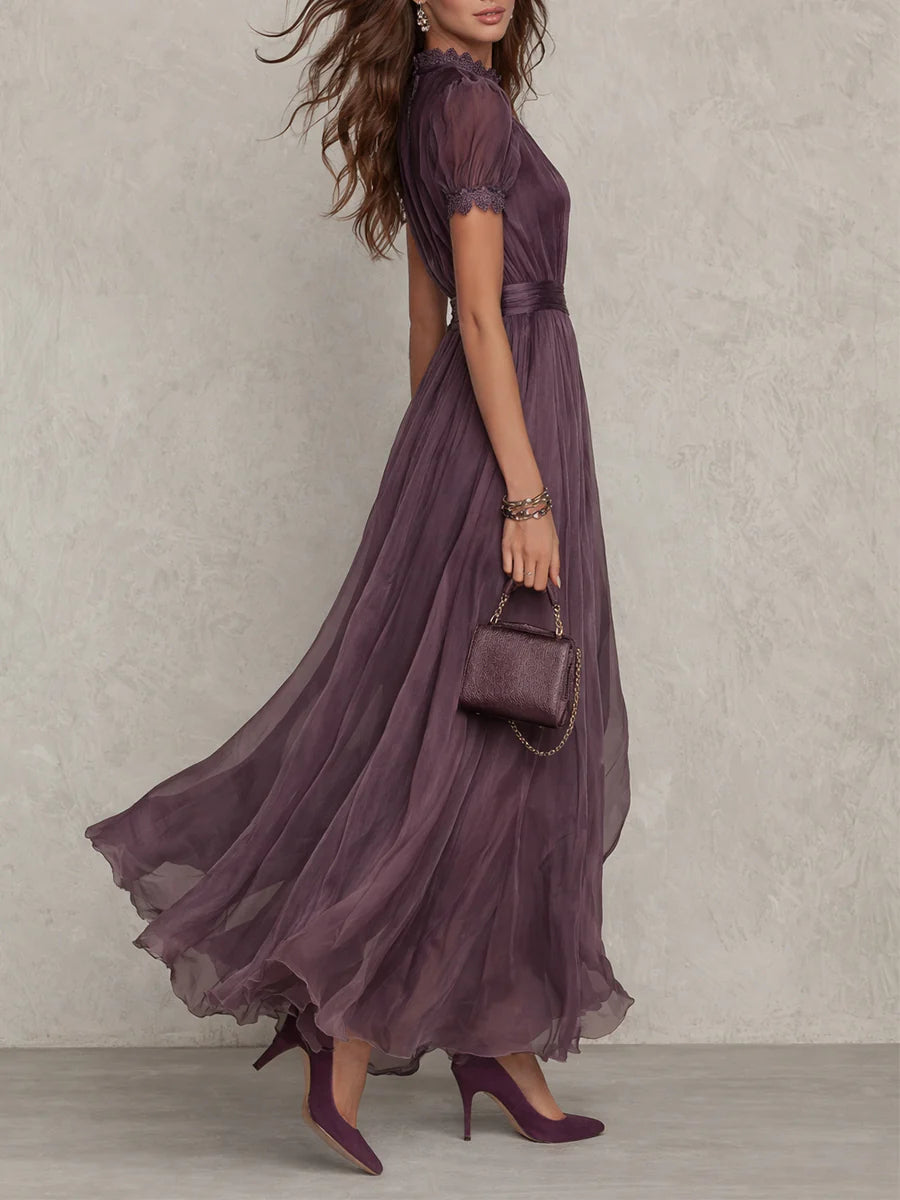 Mireva – Scollatura a Goccia in Chiffon – Abito