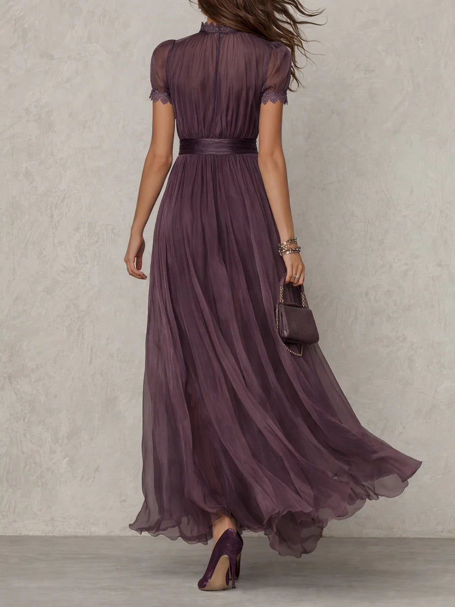 Mireva – Scollatura a Goccia in Chiffon – Abito