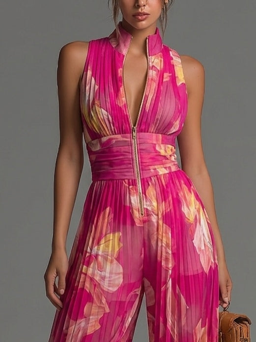 Nivora – A Gamba Larga in Chiffon Plissettato Tuta